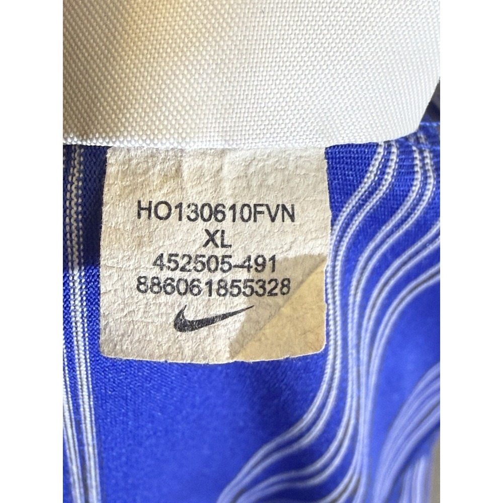 Nike Polo Shirt Mens XL Blue Dri-FIT Standard Fit Golf Performance Stretch - Picture 8 of 8